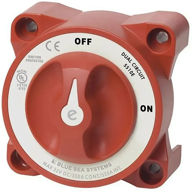 Blue Sea Systems Interrupteur marche/arrêt à double circuit pour batterie de la série E Remise