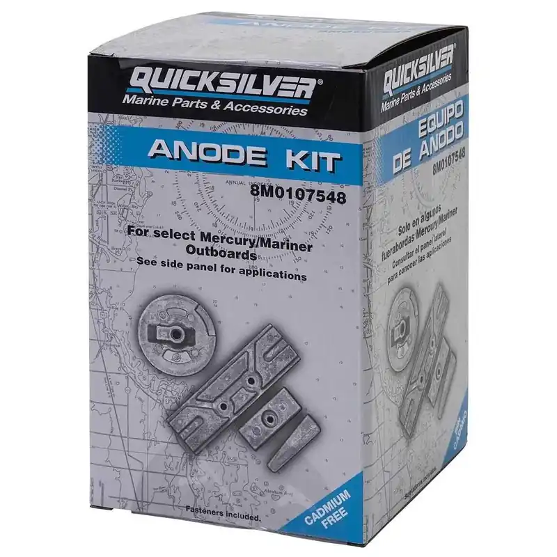 Quicksilver Kit d´anodes pour Select Mercury 75-150HP 8M0107548 Aluminium Commande En Gros