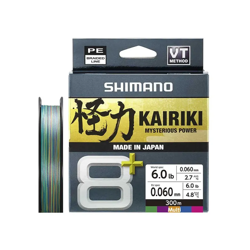 Shimano Fishing Ligne tressée Line Kairiki 8+ 300 m Nouveauté