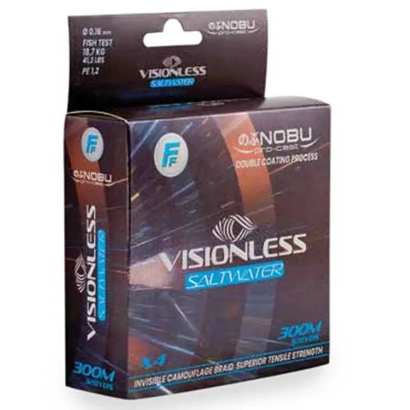 Meilleur Choix Fishing Ferrari Ligne tressée Nobu Visionless Saltwater 500 m