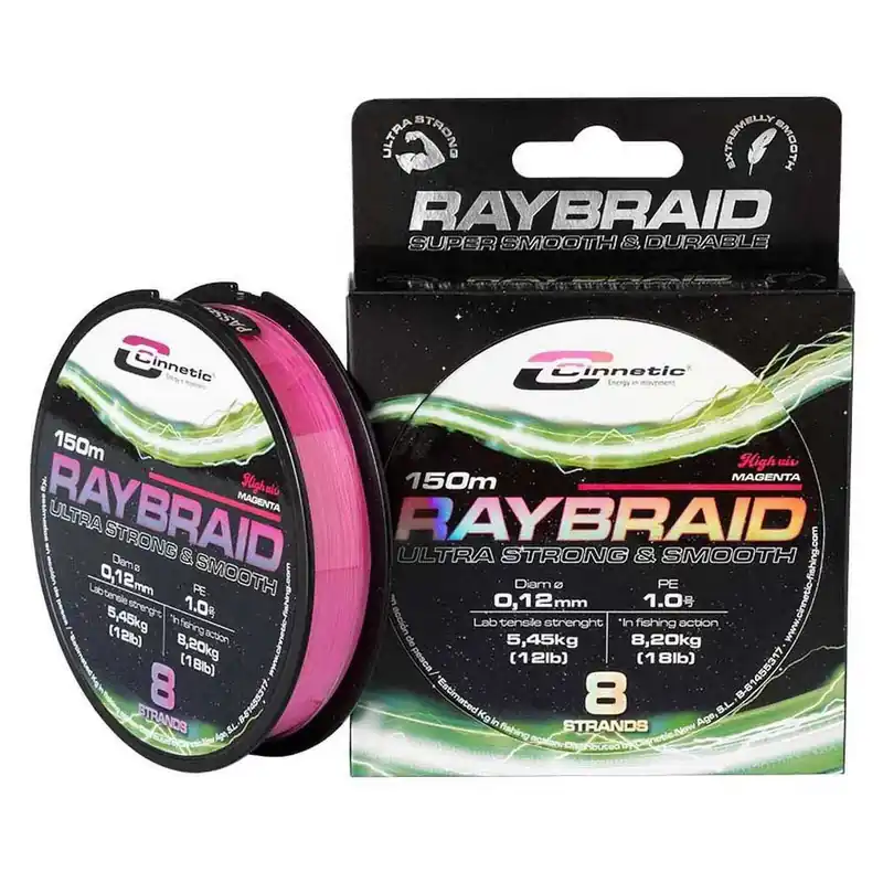 Cinnetic Ligne tressée Raybraid Hi Vis Magnet 150 m Seulement Aujourd'hui