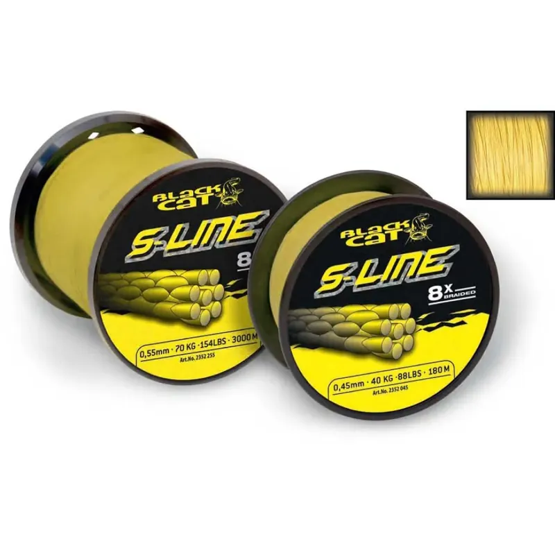 Top Vente Black Cat Ligne tressée S-Line 300 m