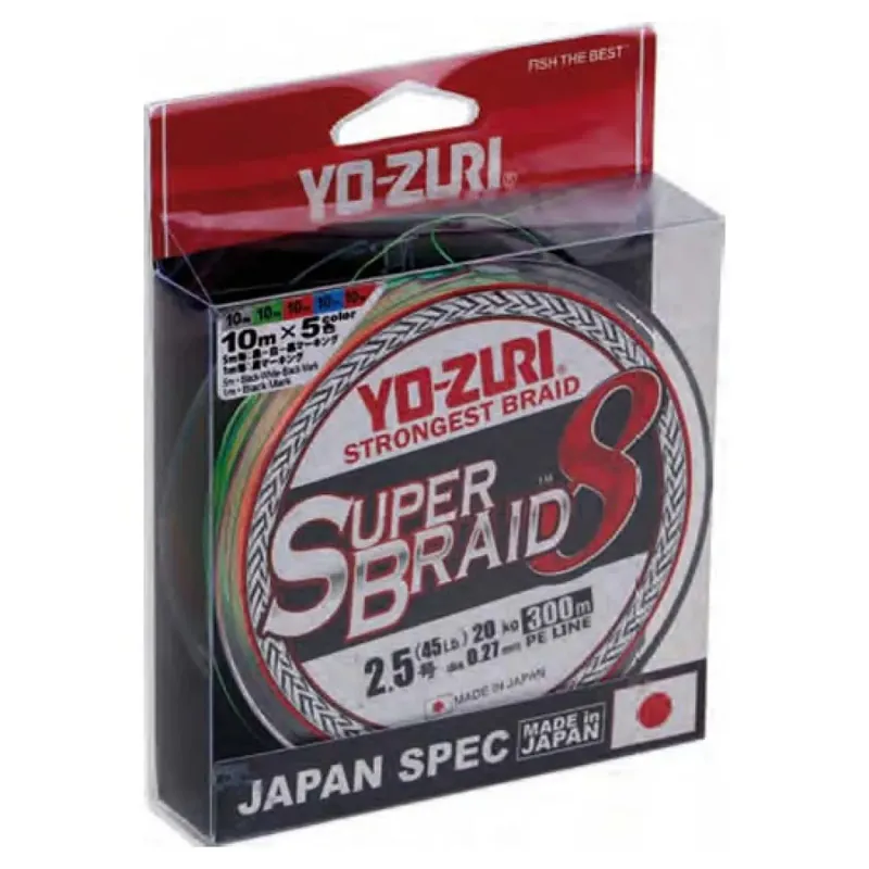 Yo-Zuri Ligne tressée Super 8X 300 m Nouvel Arrivage