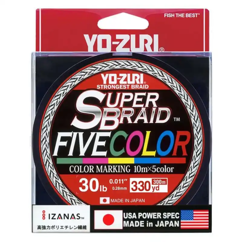 Yo-Zuri Ligne tressée Superbraid™ Fivecolor 300 m Achetez Aujourd'hui
