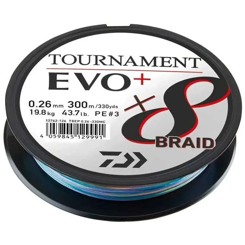 Nouvel Arrivage Daiwa Ligne tressée Tournament Evo Plus 300 m