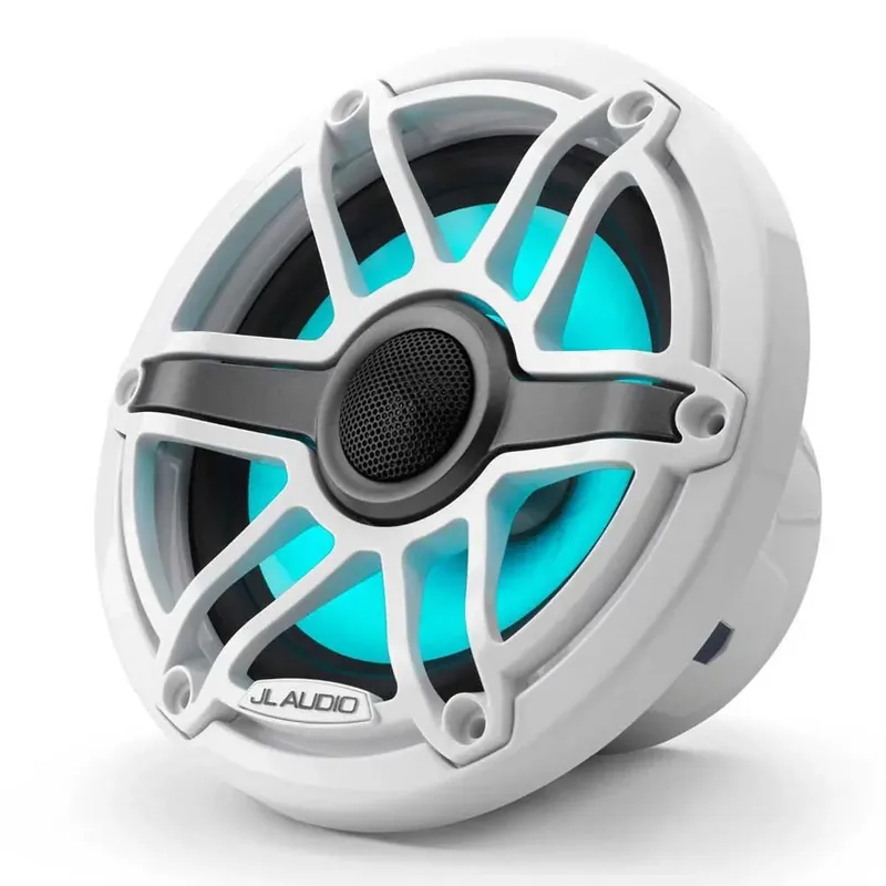 Authentique Jl Audio M6-650X-S-GWGW-I M6 Marine Coaxial Avec Éclairage LED Transflectif Grille Sport