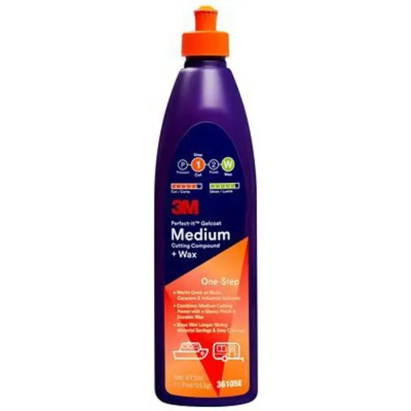 3M Nettoyant Gelcoat à Coupe Moyenne Perfect-It 946ml Satisfait Ou Remboursé