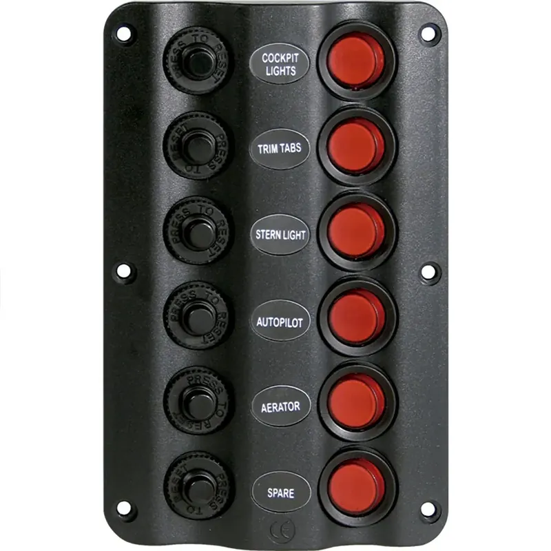 Commande En Gros Talamex Panneau de commutation Wavedesign 6 interrupteurs 12V