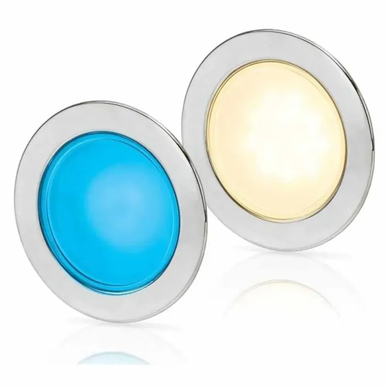 Nouveauté Hella Marine Plafonnier Slim 95 Blanc et Bleu
