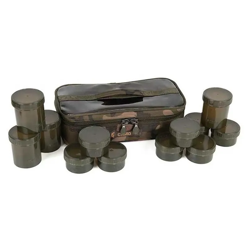 Fox International Pochette à appâts Camolite™ 12 Pot Hookbait Offre Spéciale