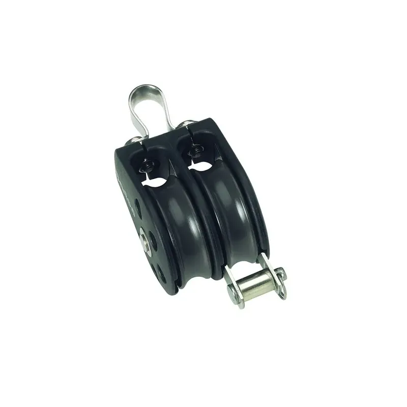 Barton Marine Poulie double fixe avec support de corde 350kg 8 mm Offre Du Jour