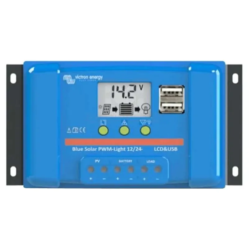 Prix Réduit Victron Energy Régulateur Bluesolar Pwm-Lcd&Usb 12/24V 20A