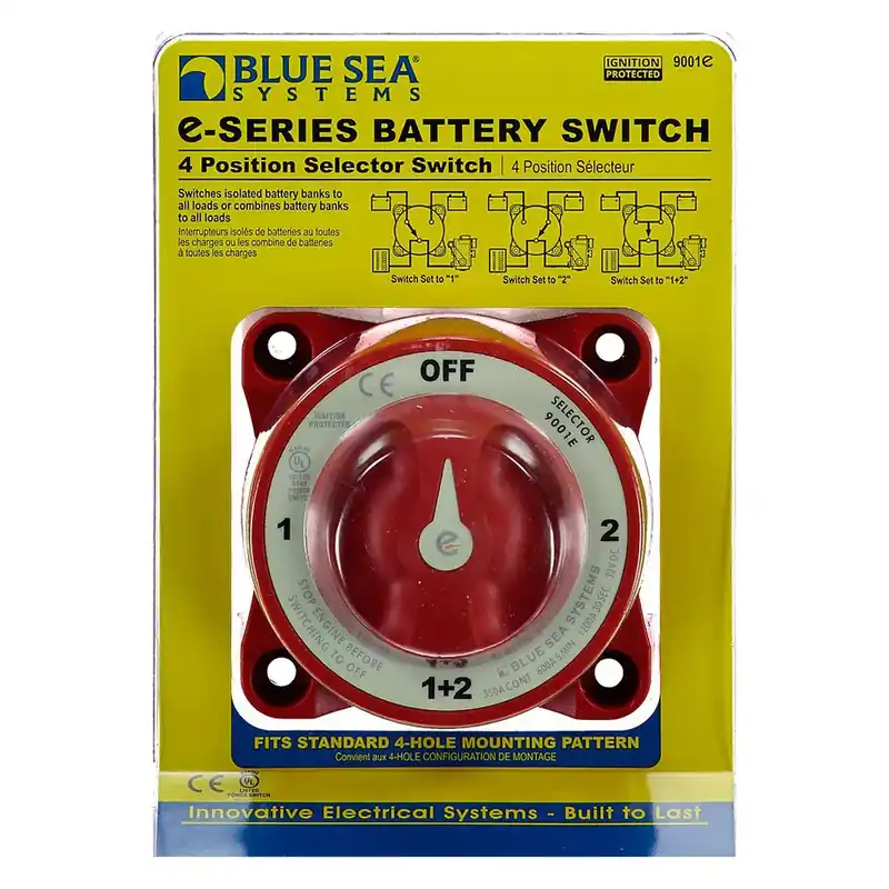 Blue Sea Systems Sélecteur de batterie série E Expédition Rapide