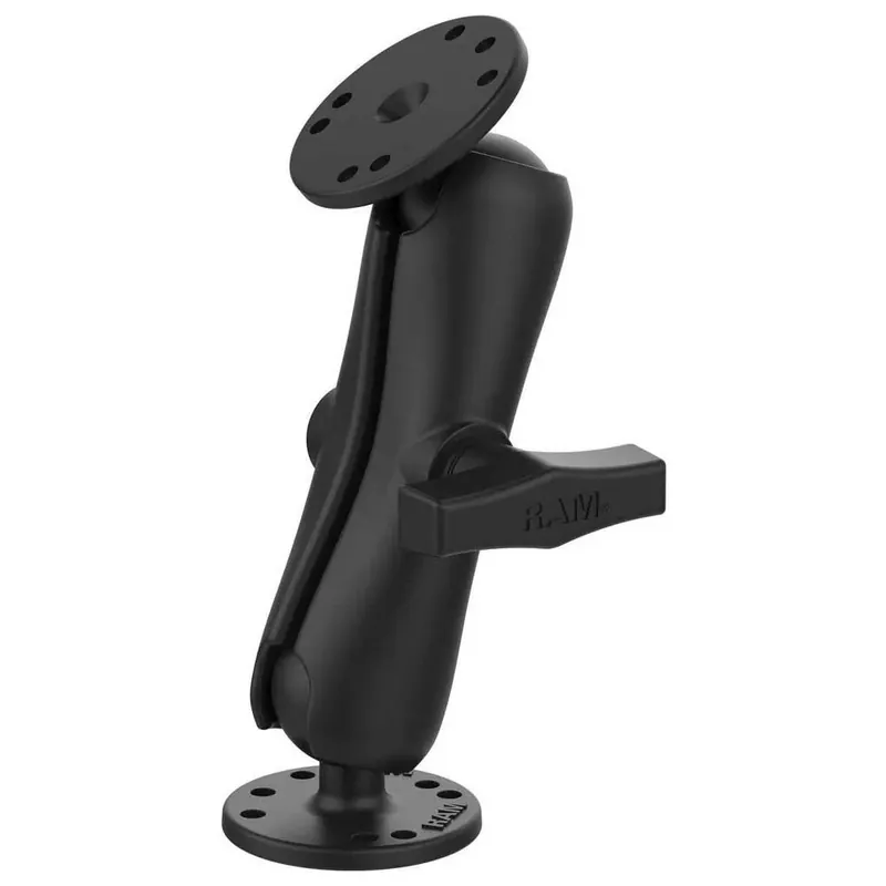 Soldes Ram Mounts Support à double boule pour plaque ronde taille C moyenne