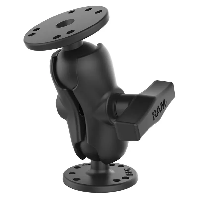 Ram Mounts Support à double boule universel pour plaque ronde courte taille C Acheter Direct