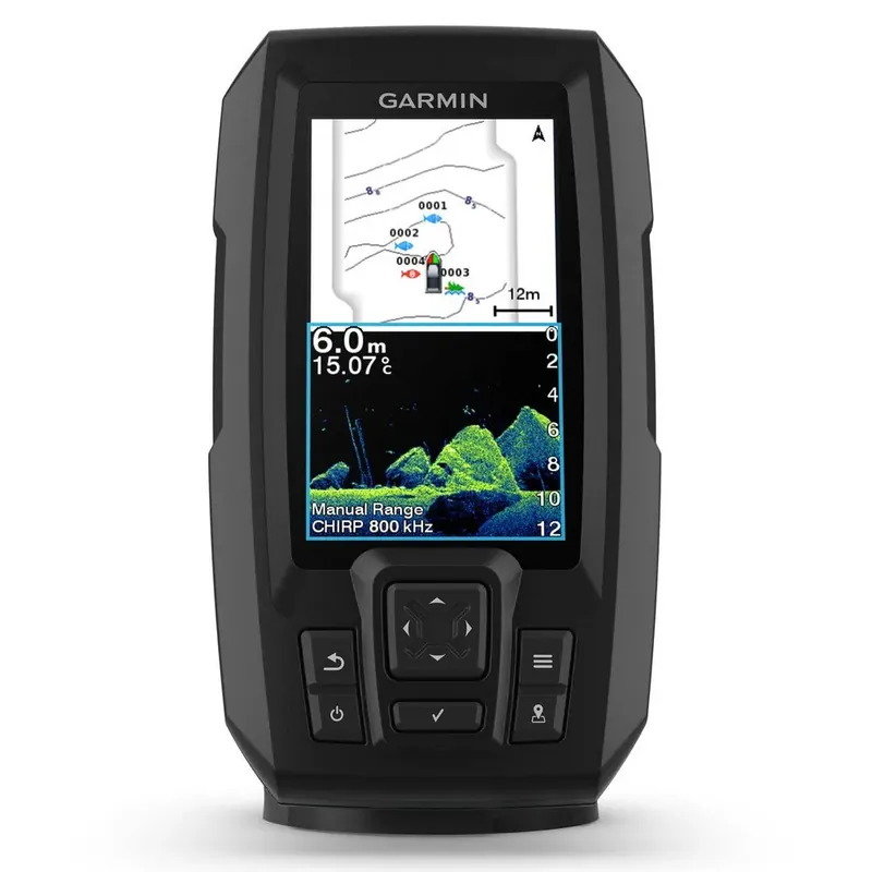 Satisfait Ou Remboursé Garmin Traceur avec transducteur et cartographie Striker Vivid 4cv