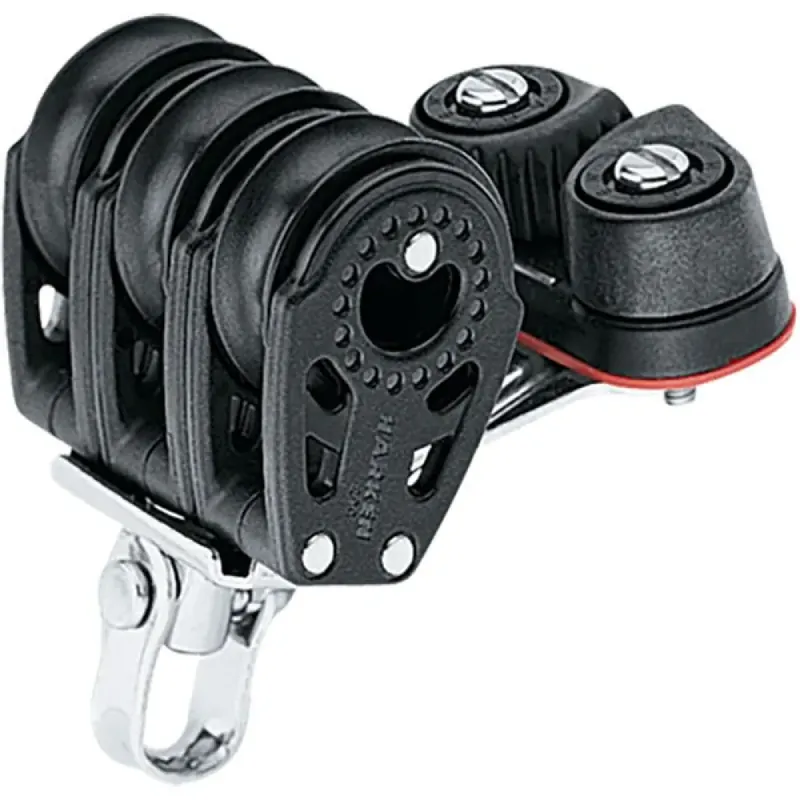 Harken Triple bloc de glucides avec poulie à taquet coinceur 29 mm Livraison Express