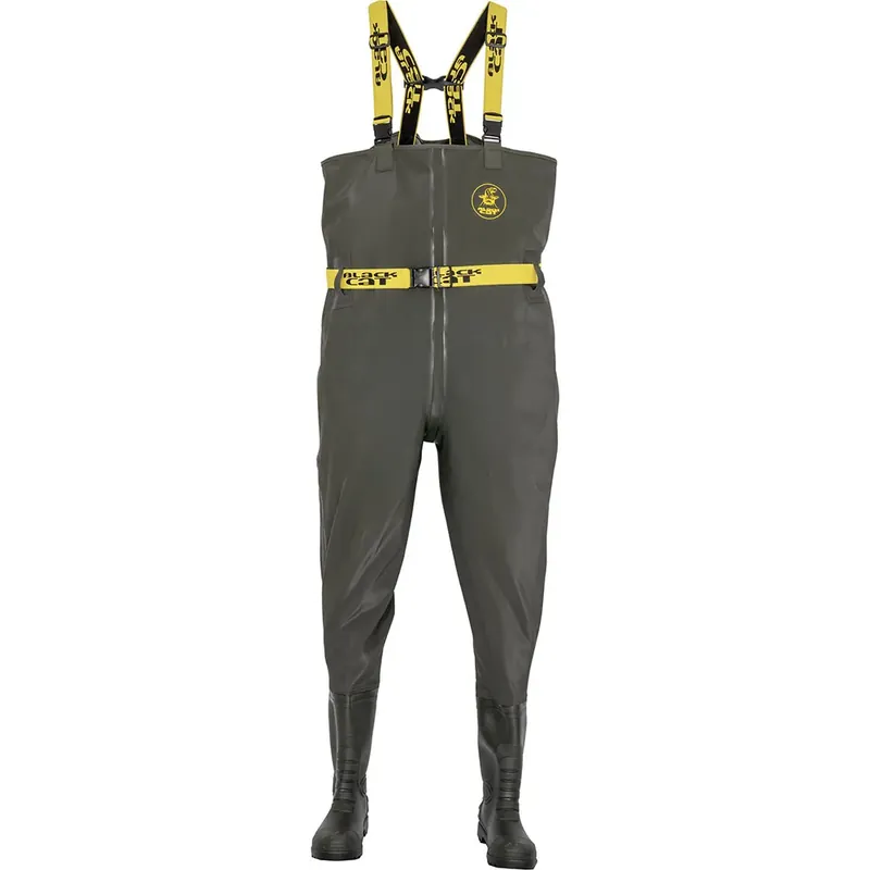 Prix Promo Black Cat Waders en PVC Green Booted