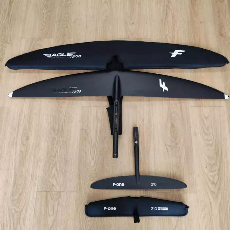 Occasion Plane F-ONE Eagle 1290 / Tail mono XXS 210 Downwind HM Carbon Usine Directe