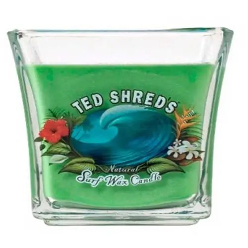 Bougie TED SHRED‘S Natural surf Wax Candle Jars 32 oz green Nouvel Arrivage