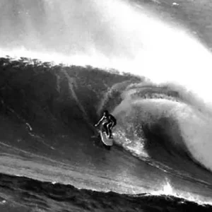 Photographie Surf Vintage JOHN SEVERSON ‘At Sunset Beach‘ Dernière Chance