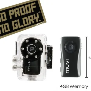 Kit Caméra VEHO Muvi Atom “No Proof No Glory” Handsfree Camcorder Offre Spéciale