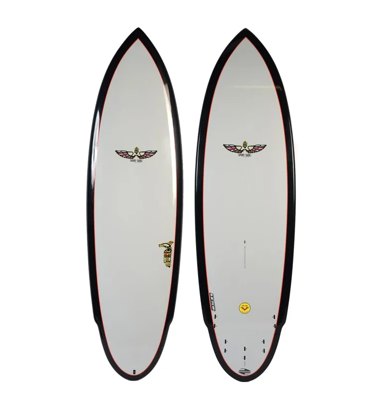 BOARDWORKS - Planche de Surf Von Sol Shadow grey / black (epoxy) Offre Limitée