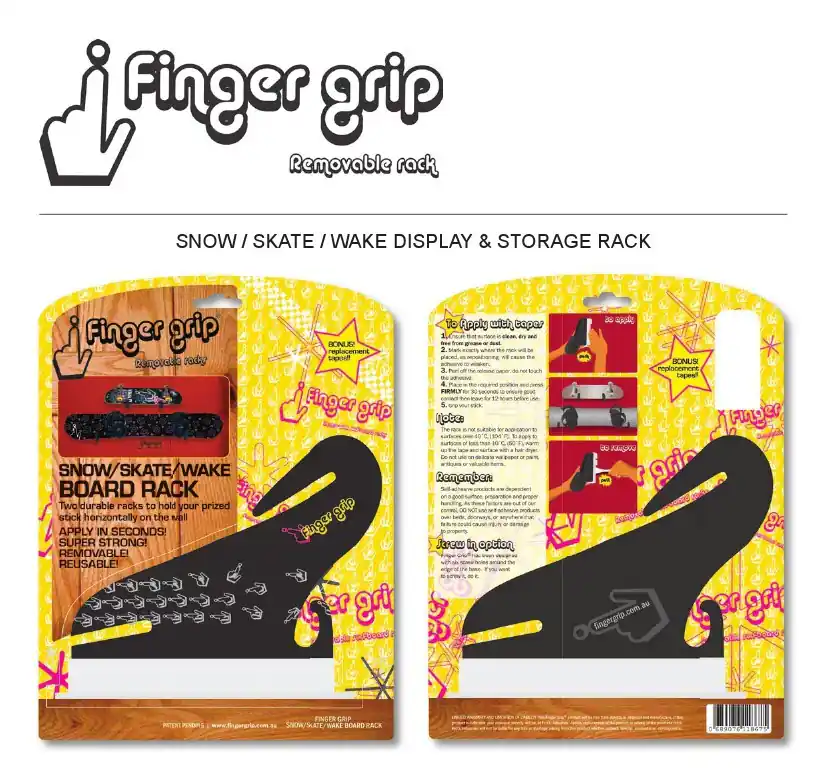 Offre Exclusive Support Mural horizontal FINGERGRIP Snow/Skate/Wake Rack Double