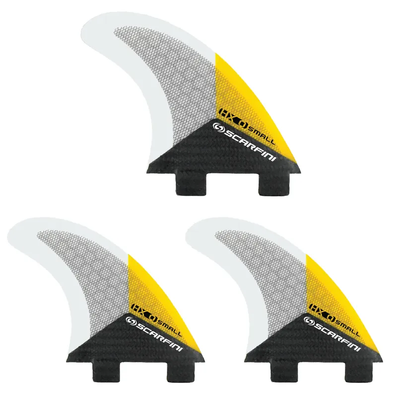Set de 3 dérives SCARFINI HX0 Carbon (taille XS) (FCS) Haute Qualité