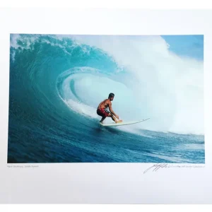 Prix Réduit Poster Photo Surf The JEFF DIVINE Collection No 4 ‘Mark Occhilupo Inside Sunset 1987‘