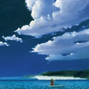 Offre Du Jour KEN AUSTER - Lithographie - "Morning Sun & Surf"