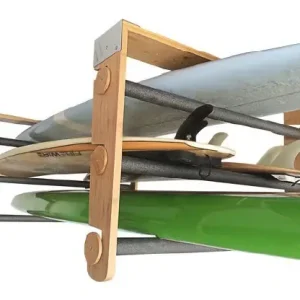 Nouveauté Support plafond modulable CORSURF - Roll Rack Wood Shortboards, Longboards, SUP