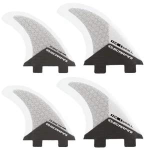 Set de 4 dérives SCARFINI HX1 Quad Carbon (taille S) (FCS) Promotion