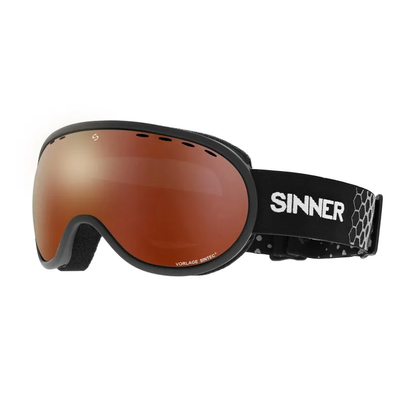 Satisfait Ou Remboursé Sinner - Masque Snow Vorlage - Mat Black / Blue Oil