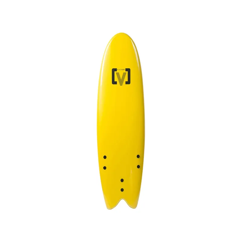 Top Vente VICTORY - EPS Softboard - Planche de surf en Mousse - Fish 6‘6 - Yellow