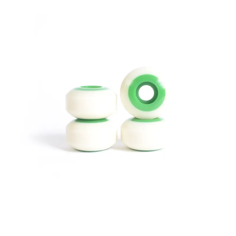 Roues skateboard - YOCAHER 52x31mm 99a - White/Green Affaire À Saisir