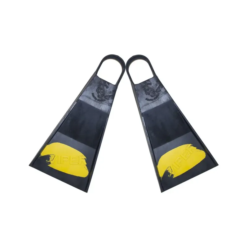 Quantité Limitée VIPER FINS V5 - Palmes bodyboard & bodysurf - Black / Yellow