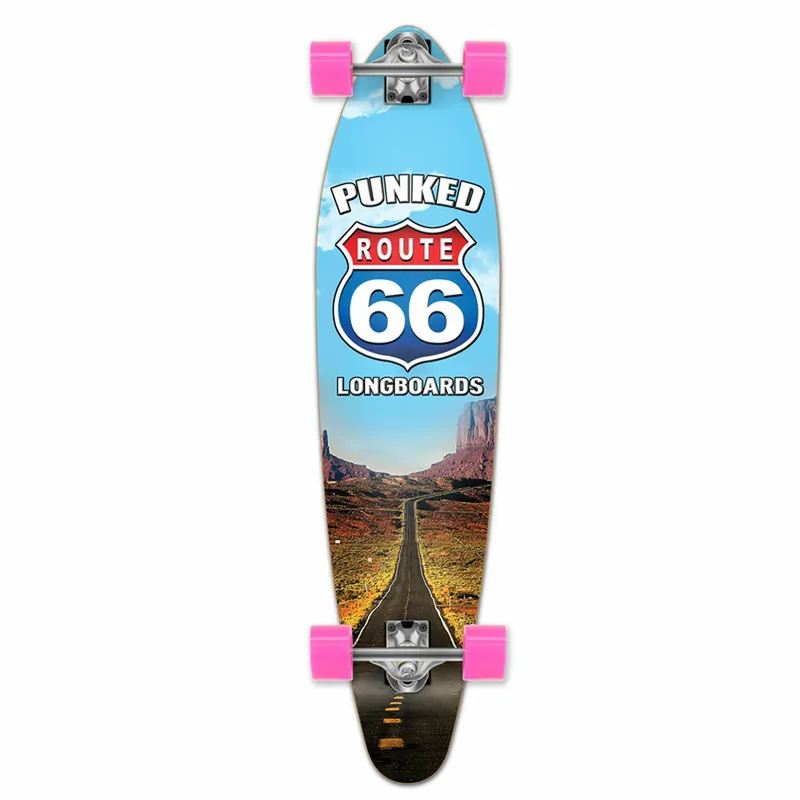 Must-Have YOCAHER - The Run Kicktail Longboard - Planche Complete