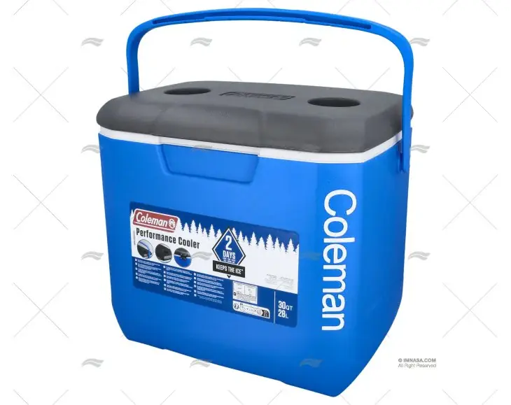GLACIERE 28L COLEMAN PERFORMAN BLUE/GREY COLEMAN Pas Cher