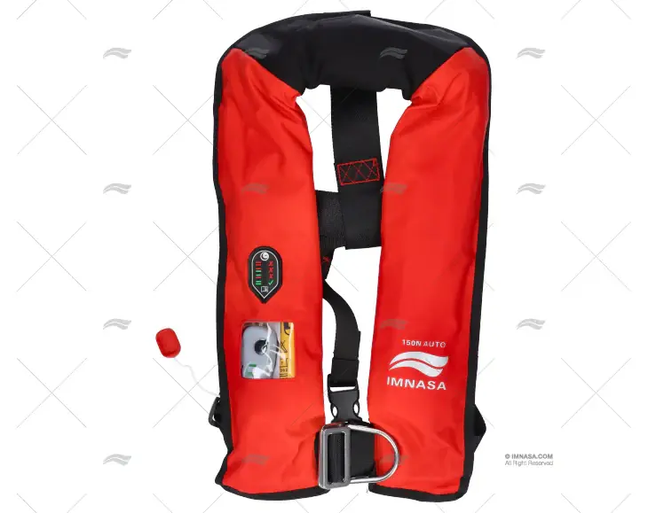 Nouvelle Collection GILET 150N AUTO P.SENSOR HARNAIS ROUGE IMNASA