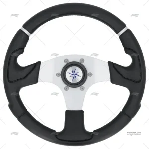 VOLANT NISIDIA 320 NOIR ALU 320mm VOLANTI LUISI Haute Qualité
