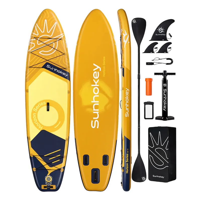 Seulement Aujourd'hui Paddle Stand up SUNHOKEY 11′ HORIZON SERIES JAUNE