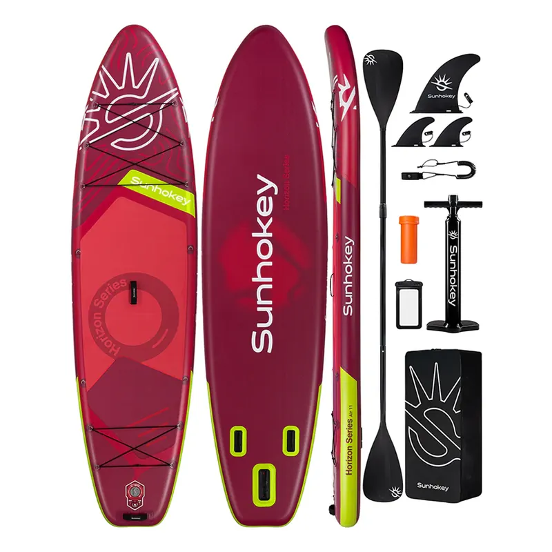 Paddle Stand up SUNHOKEY 11′ HORIZON SERIES ROUGE Offre Limitée